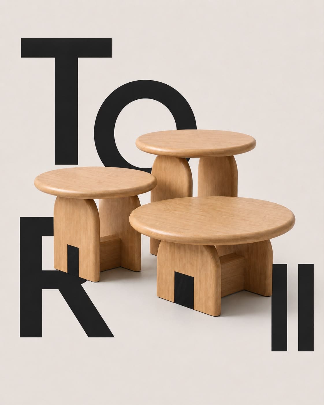Tables, cut and joined by hand